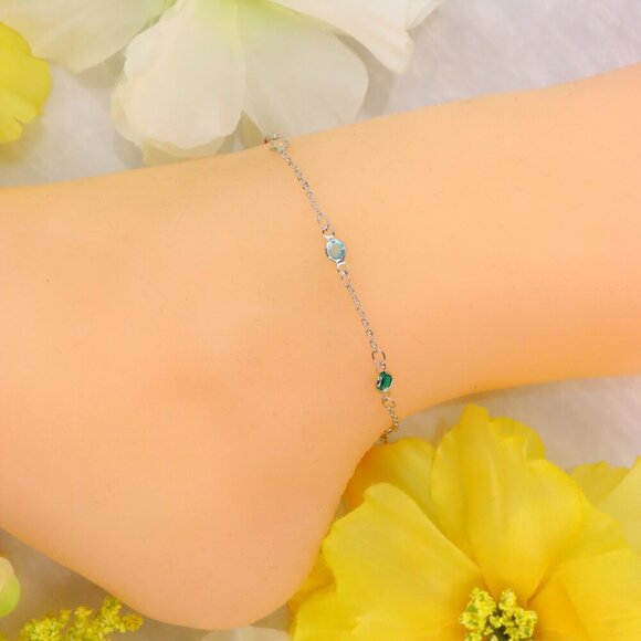 Minimalist Anklet, Sleek & Modern Design, Women’s Fashion, YC110372-A - Picture 8 of 10